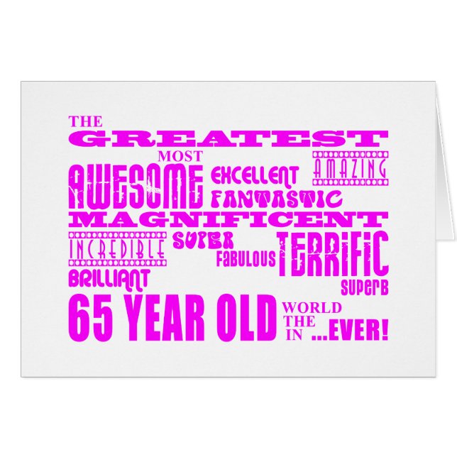 Beste sechzig FünfjahresOlds Mädchen: Rosa bestste (Vorderseite (Horizontal))