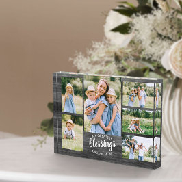 Beste Segnungen nennen mich Mama 6 Foto Graues Hol