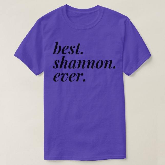 Beste Shannon je Name Personalisierte Girl-BESTE F T-Shirt (Design vorne)