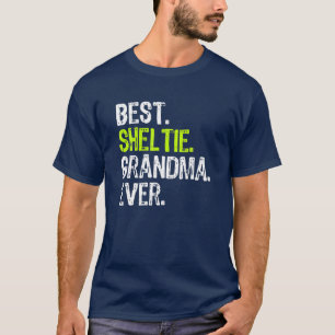 Beste Sheltie Oma je Hund Lover T-Shirt