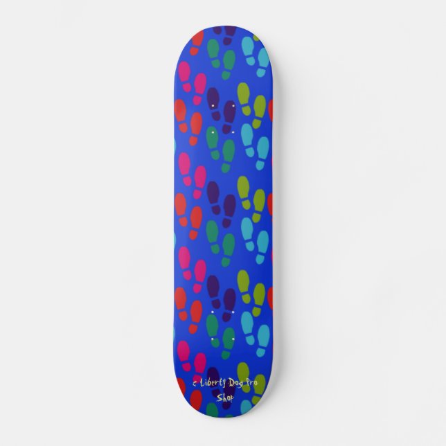 BESTE SKATEBOARDS - PRO SHREDDERS - FOOTPRINTS (Vorderseite)