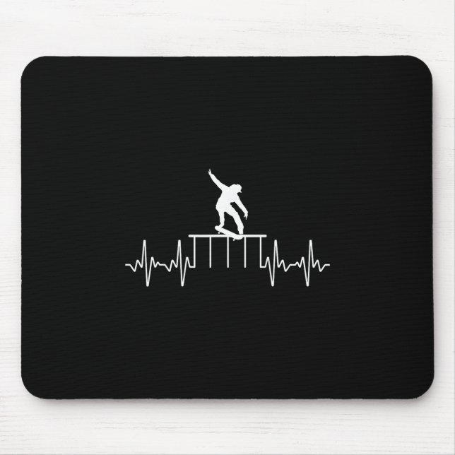 Beste Skater-Geschenke Skateboarder-Kunst für Männ Mousepad (Vorne)