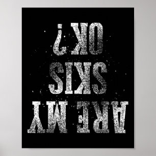 Beste Skifahrende Kinder Ski-Geschenk Süßer Skifah Poster