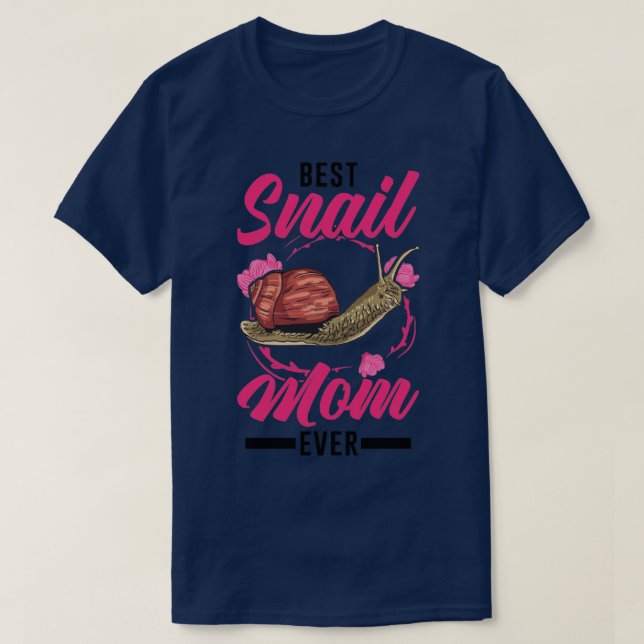 Beste Snail-Mama je 2 T-Shirt (Design vorne)