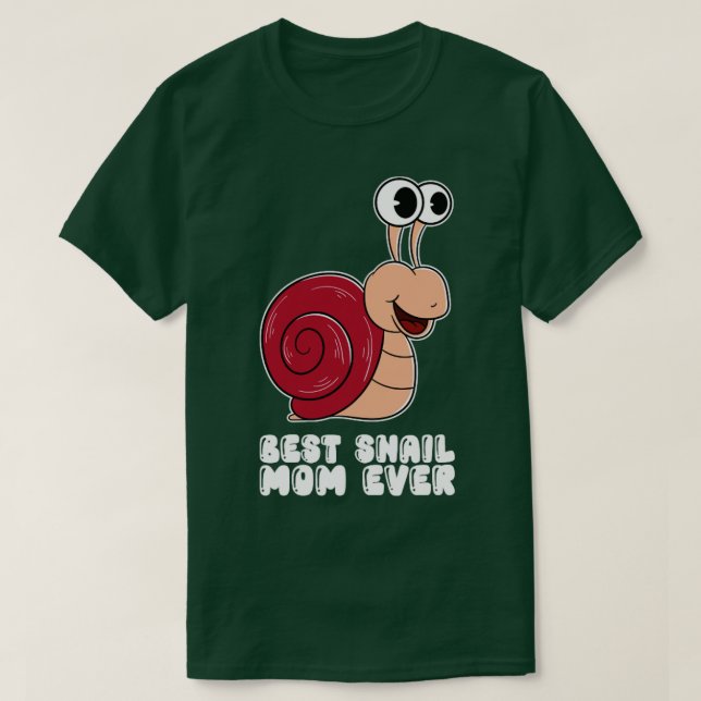 Beste Snail-Mama je 3 T-Shirt (Design vorne)