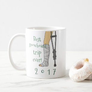 Beste Snowboardfahrt aller Zeiten! Funny Cast Tasse