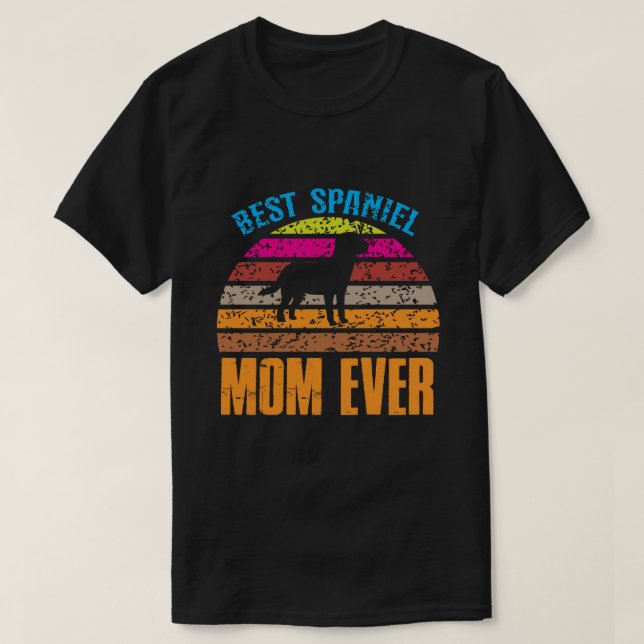 Beste Spanisch MAMA je Vintag T-Shirt (Design vorne)