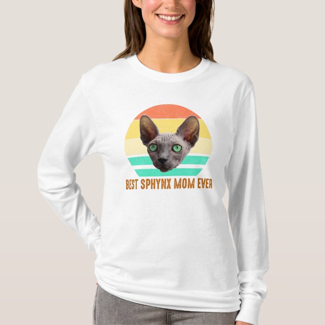 Beste Sphynx-Mama je T-Shirt (Vorderseite)