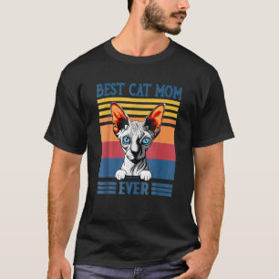 Beste Sphynx-Mutter Aller Zeiten Haarlos Katze V T-Shirt