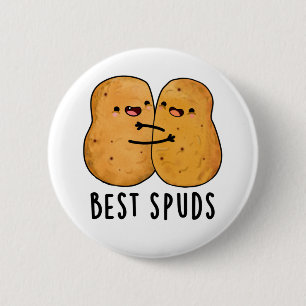 Beste Spuds Funny Best Buddies Potato Pub Button