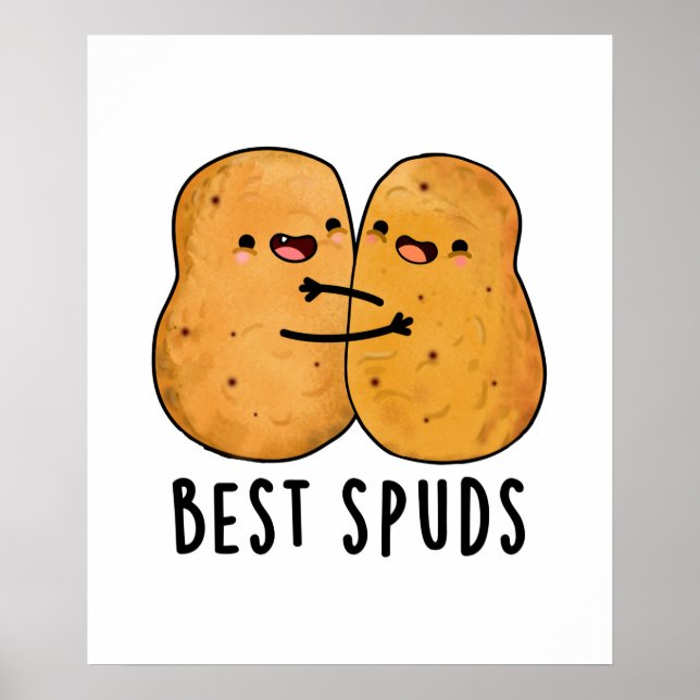 Beste Spuds Funny Best Buddies Potato Pub Poster (Vorne)