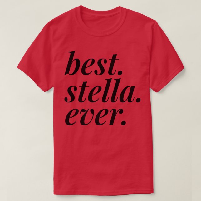 Beste Stella je Name Personalisierte Girl-BESTE FR T-Shirt (Design vorne)