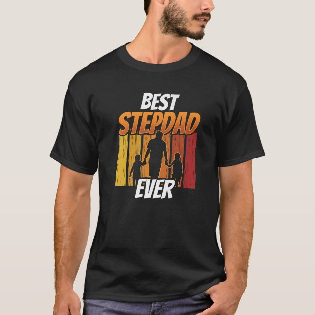 Beste Stepdad je Redewendungen Stepfather Step Vat T-Shirt (Vorderseite)