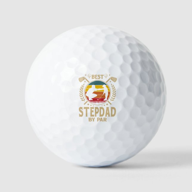 Beste STEPDAD nach Par Golfball (Vorderseite)