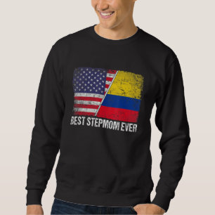Beste Stepmutter je Muttertag Kolumbien - Flagge Sweatshirt