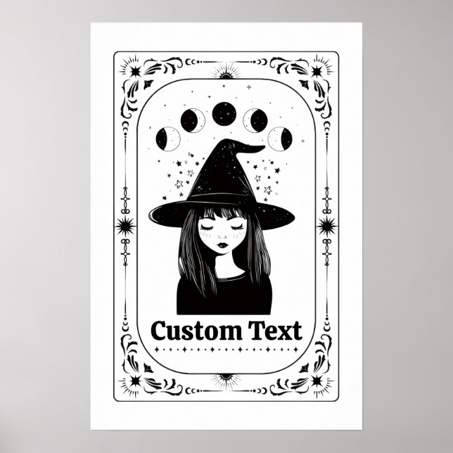 Beste Sternzeichen-Geschenke Anpassbare Tarot Femi Poster (Vorne)