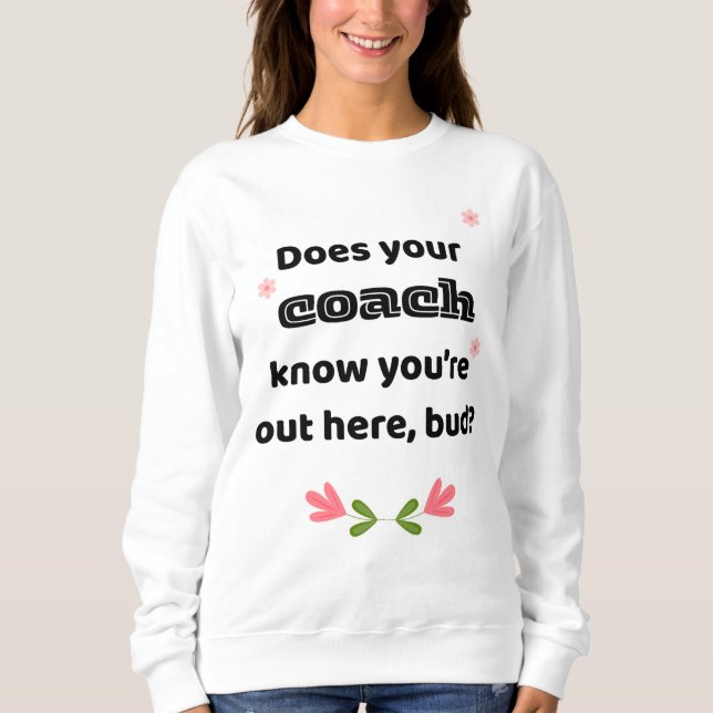Beste Sticheleien Hockey-Trainer Sweatshirt (Vorderseite)