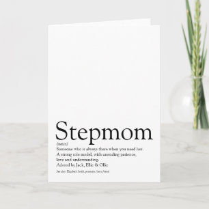 Beste Stiefmutter der Welt, Definition Stiefmutter Karte