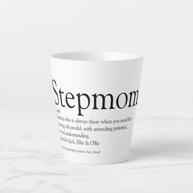 Beste Stiefmutter der Welt, Stiefmutter Definition Milchtasse (Vorderseite)