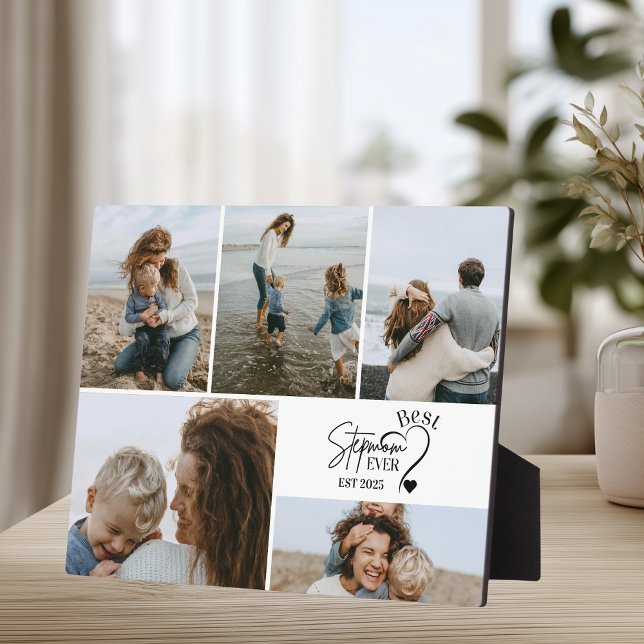 Beste Stiefmutter überhaupt, individuelle Fotocoll Fotoplatte (Von Creator hochgeladen)