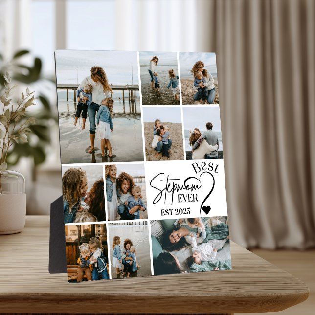 Beste Stiefmutter überhaupt, individuelle Fotocoll Fotoplatte (Von Creator hochgeladen)