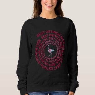 Beste Straußen-Vogelmutter überhaupt Spiral-Mutter Sweatshirt