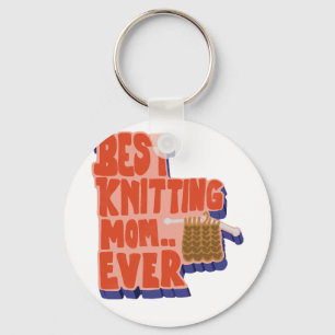 Beste Strickende Mutter Aller Zeiten Retro Vintage Schlüsselanhänger