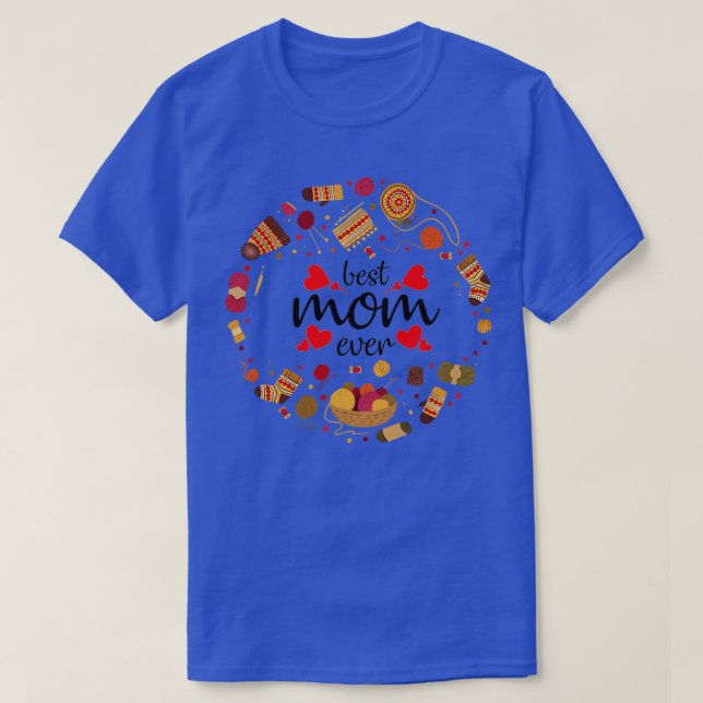 Beste Strickmutter je 22 T-Shirt (Design vorne)