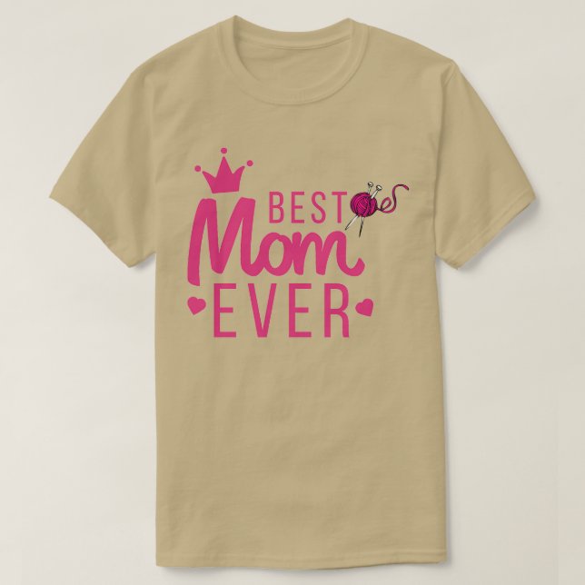beste Strickmutter je 231 T-Shirt (Design vorne)