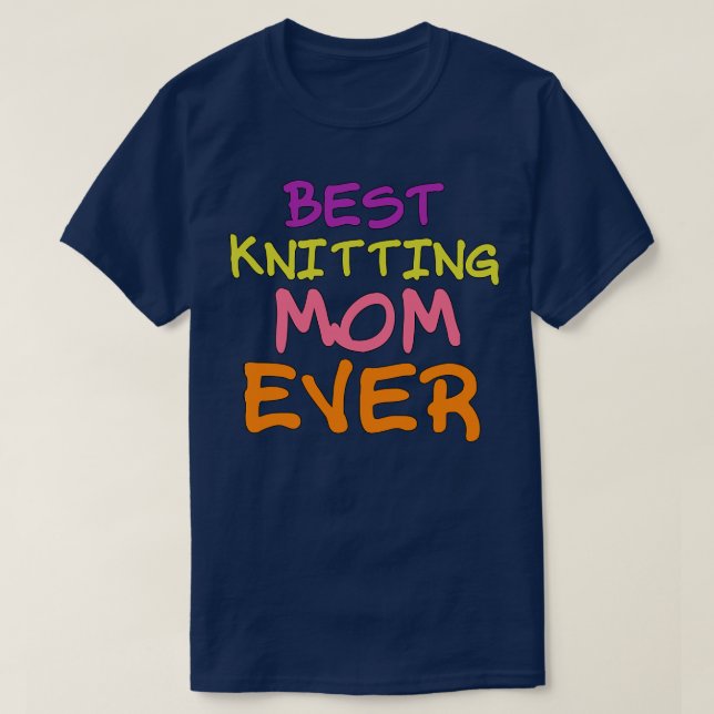 Beste Strickmutter je 99 T-Shirt (Design vorne)
