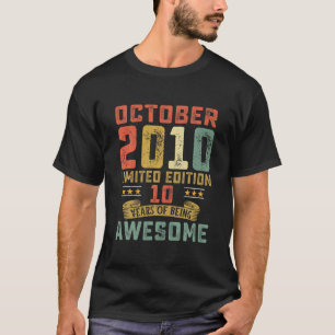 Beste Stufe 10 freigeschaltet Awesome 10. Geburtst T-Shirt