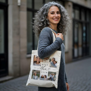 Beste Summe je Elegante Script Herzklopfen FotoCol Tragetasche