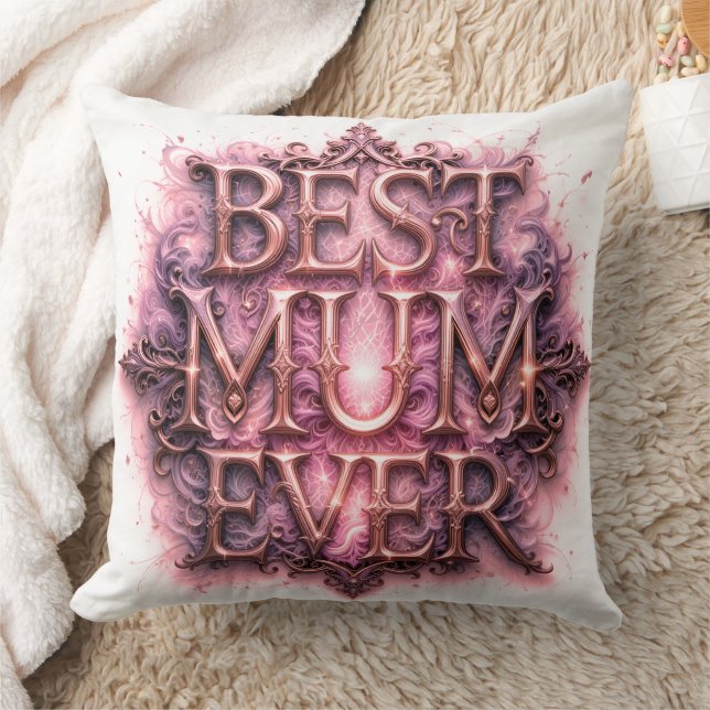 Beste Summe je Zitat Schmetterlingspink pink Kissen (Decke)