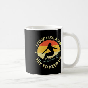 Beste Surf-Kunst für Mädchen Frauen Strand Surfer Kaffeetasse