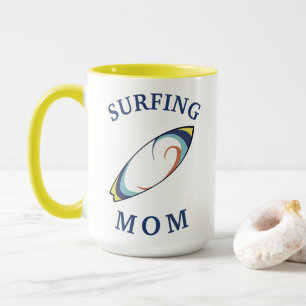 Beste "SURFING MAMA" jemals! Muttertag Tasse