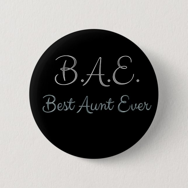 Beste Tante Ever BAE Button (Vorderseite)