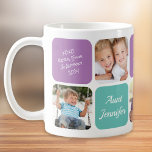 Beste Tante Foto Collage Kaffeetasse<br><div class="desc">Feiern Sie eine Lieblings-Tante mit dieser maßgeschneiderten Foto-Tasse mit einer 5-Foto-Collage ihrer Nichten und Neffen,  ihren Namen,  ihrem Namen,  "Bester Tante je" und "I Liebe You" oder "Wir Liebe Sie" und ob sie Tante,  Tante,  Tia,  etc. genannt wird.</div>