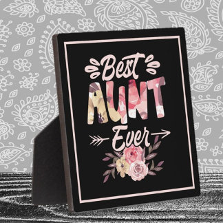 Beste Tante! Geschenktafel für Tante Fotoplatte