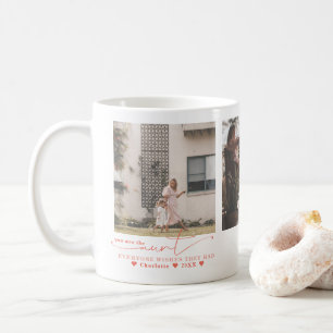 Beste Tante   Handgeschriebener Drei-Foto-Collage Kaffeetasse