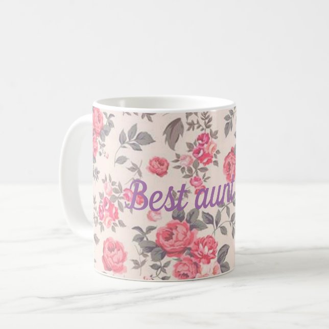 Beste Tante je Kaffeetasse (Vorderseite Links)