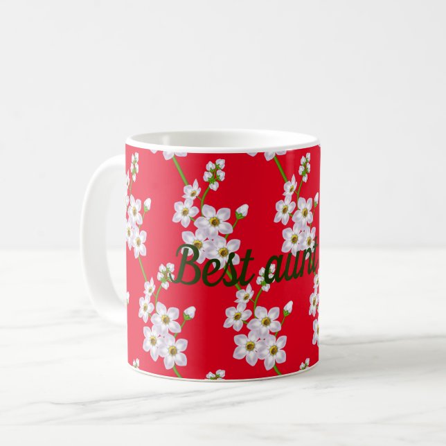 Beste Tante je Kaffeetasse (Vorderseite Links)