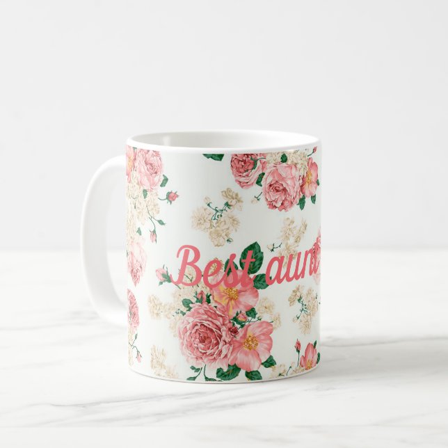 Beste Tante je Kaffeetasse (Vorderseite Links)