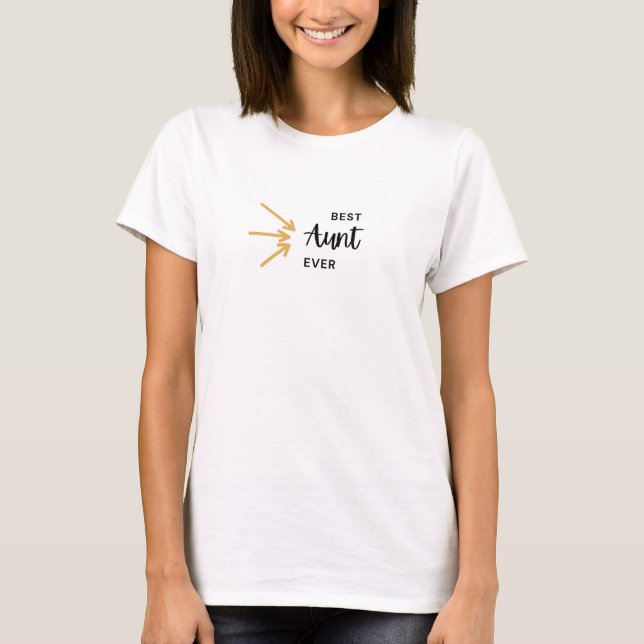 Beste Tante je T-Shirt (Vorderseite)