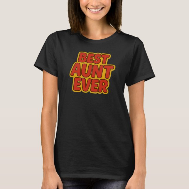 Beste Tante je T - Shirt (Vorderseite)