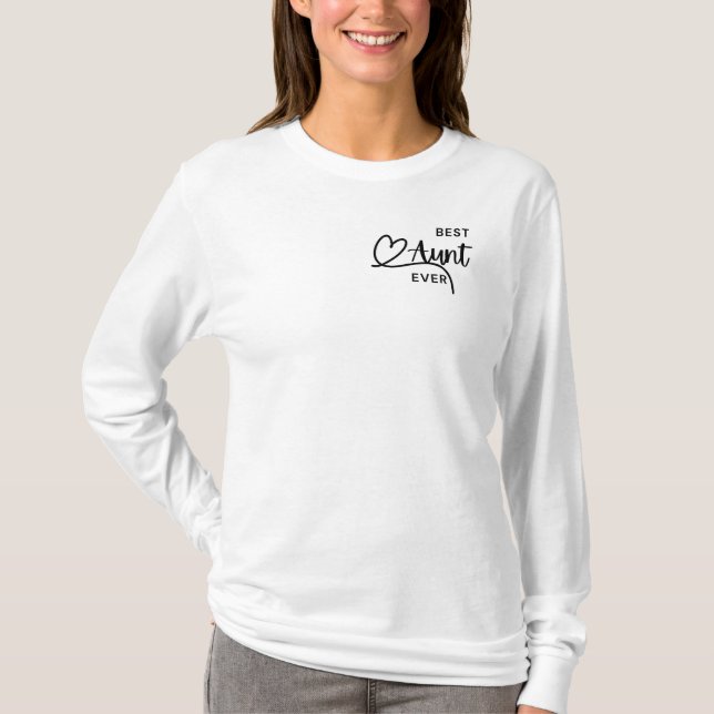 Beste Tante je T-Shirt (Vorderseite)