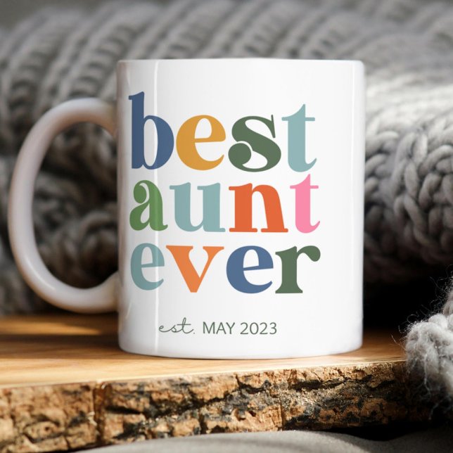 Beste Tante je Tante Kaffeetasse (Best Aunt Ever, best aunt, best auntie ever, aunt to be, aunt-to-be, auntie to be, announce pregnant)