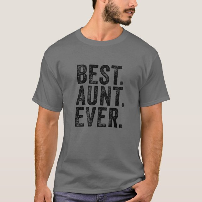 Beste Tante je Tante Sister Funny Nephew Niece Vi T-Shirt (Vorderseite)