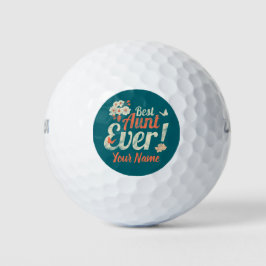 Beste Tante je Vintage Tante Geburtstagsmutter Golfball
