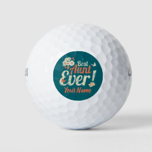 Beste Tante je Vintage Tante Geburtstagsmutter Golfball
