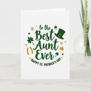 Beste Tante St. Patrick's Day Karte